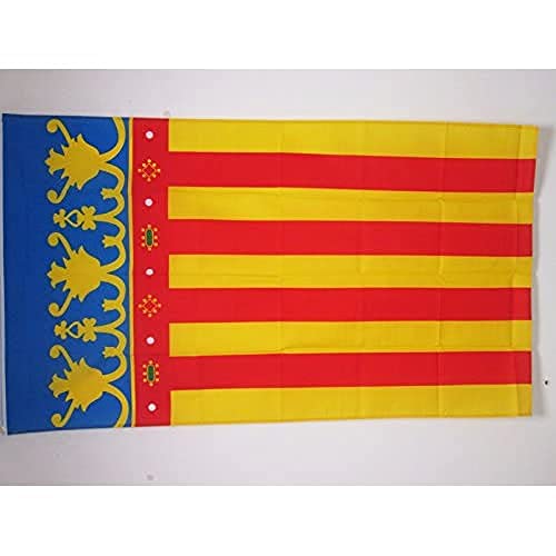 AZ FLAG Bandera de la Comunidad Valenciana 150x90cm - Bandera Valenciana 90 x 150 cm